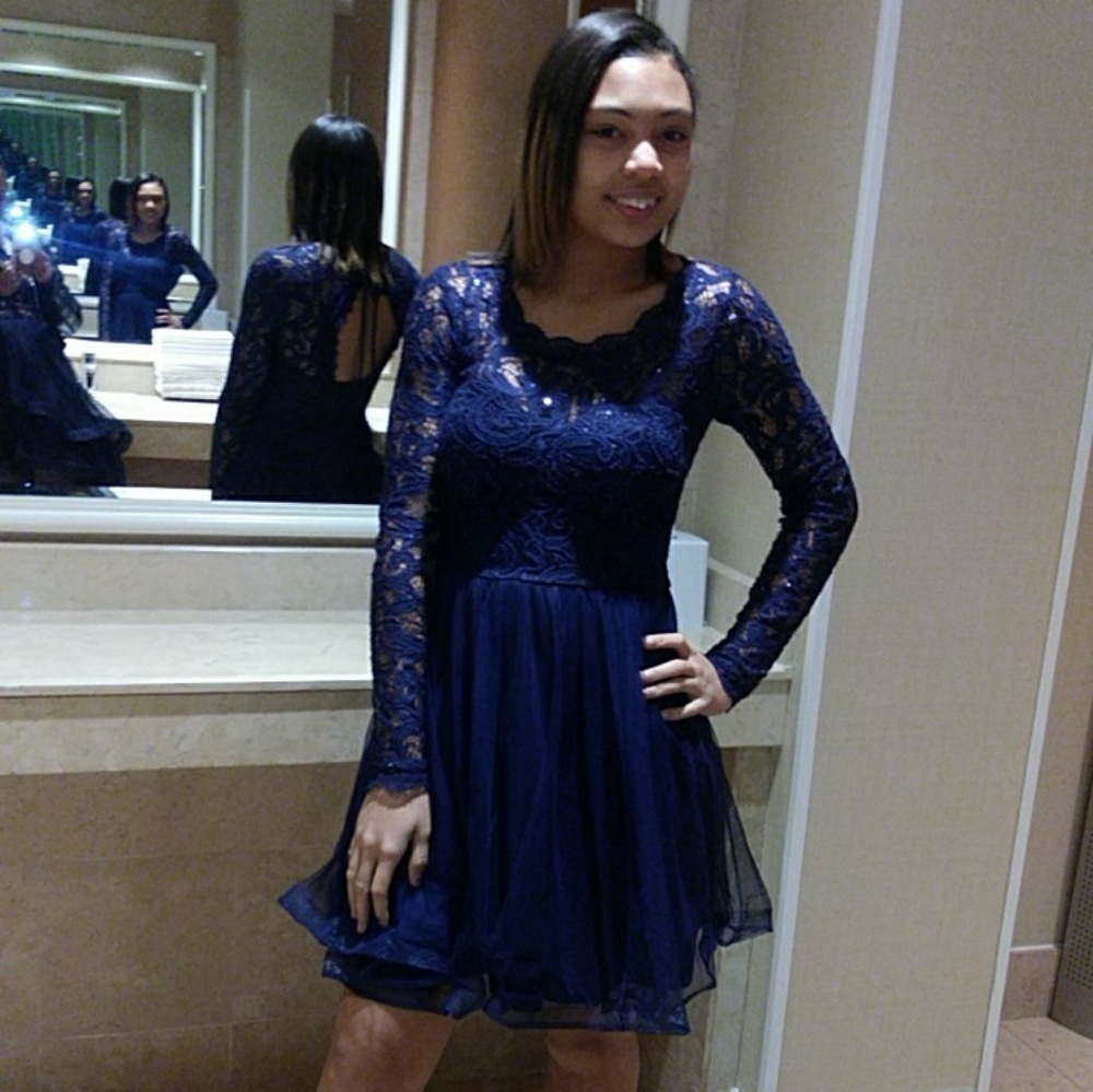 Navy blue dress